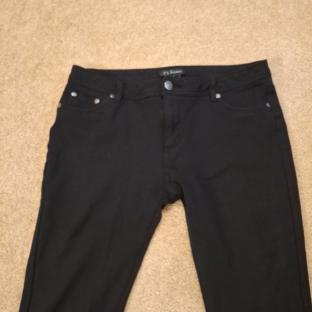 CI SONO BLACK DRESSY ANKLE PANTS - Picture 2 of 11
